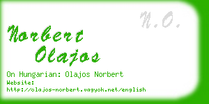 norbert olajos business card